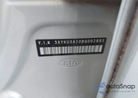 2011 Kia Sorento Ex z USA, uszkodzony, nr VIN 5XYKU3A10BG002883